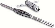 Tap wrench and stocks for round dies
